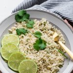 Vegan cilantro lime rice.